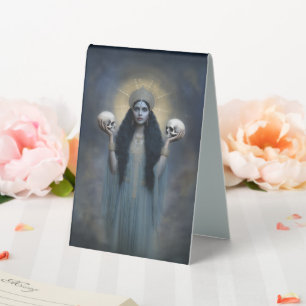 Goddess Kali Surreal Blue Vintage Style Portrait