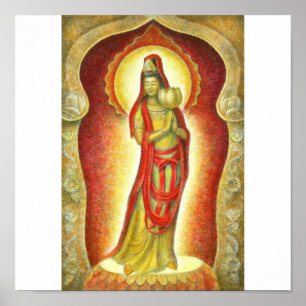 Goddess Kuan Yin's Lotus Poster