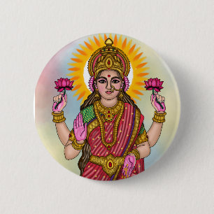 Goddess Lakshmi Button