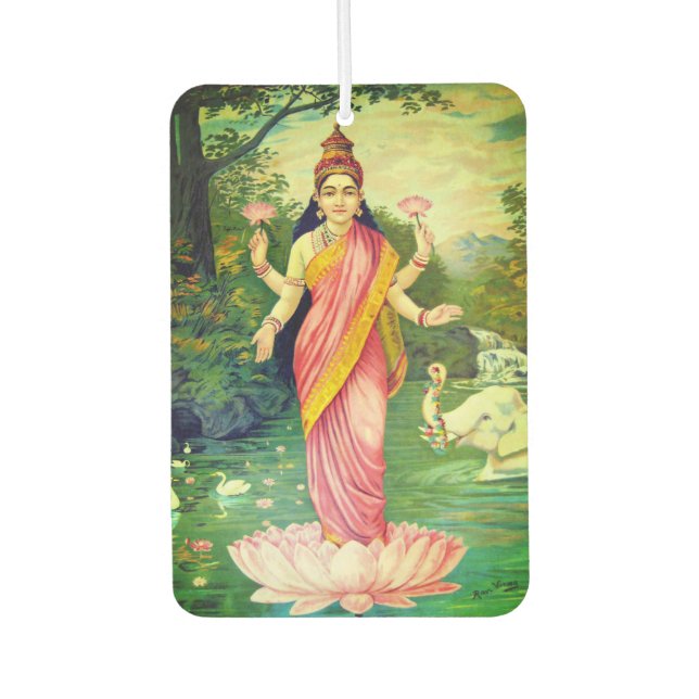 Goddess Lakshmi Car Air Freshener (Front)