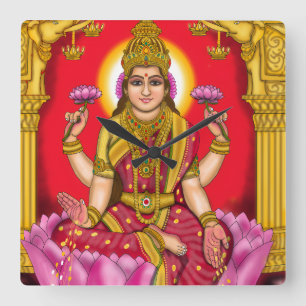 Goddess Lakshmi Clock