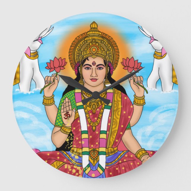 Goddess Lakshmi Clock (Front)