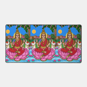Goddess Lakshmi Desk Mat