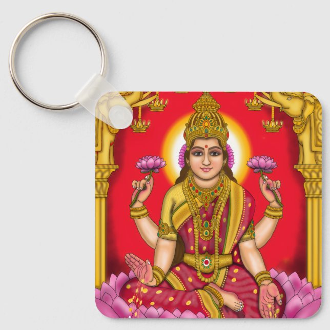 Goddess Lakshmi Keychain (Front)