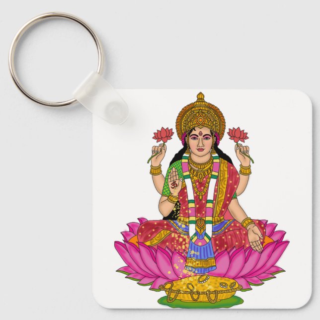 Goddess Lakshmi Keychain (Front)