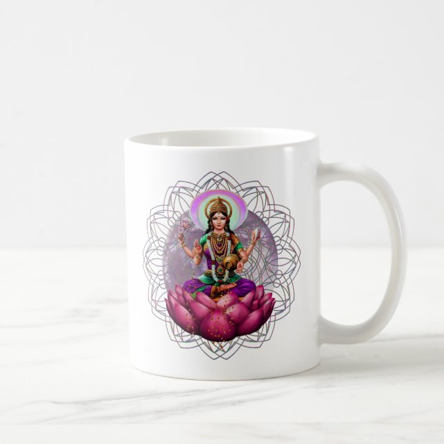 Goddess Lakshmi mandala Coffee Mug (Right)