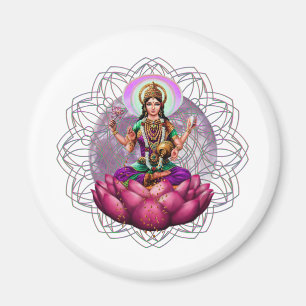 Goddess Lakshmi mandala Magnet