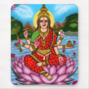 Goddess Lakshmi Mouse Pad