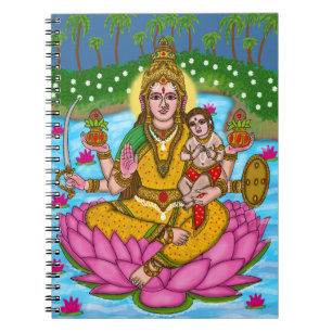 Goddess Lakshmi notebook