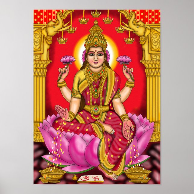 Goddess Lakshmi Poster (Front)