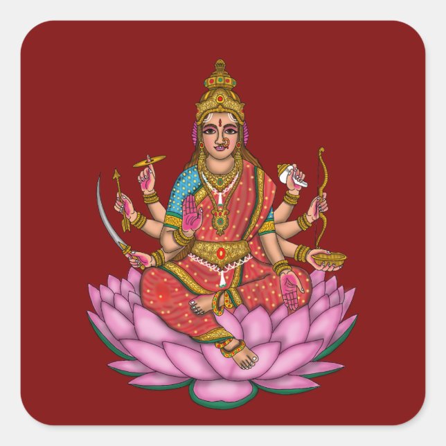Goddess Lakshmi Sticker (Front)