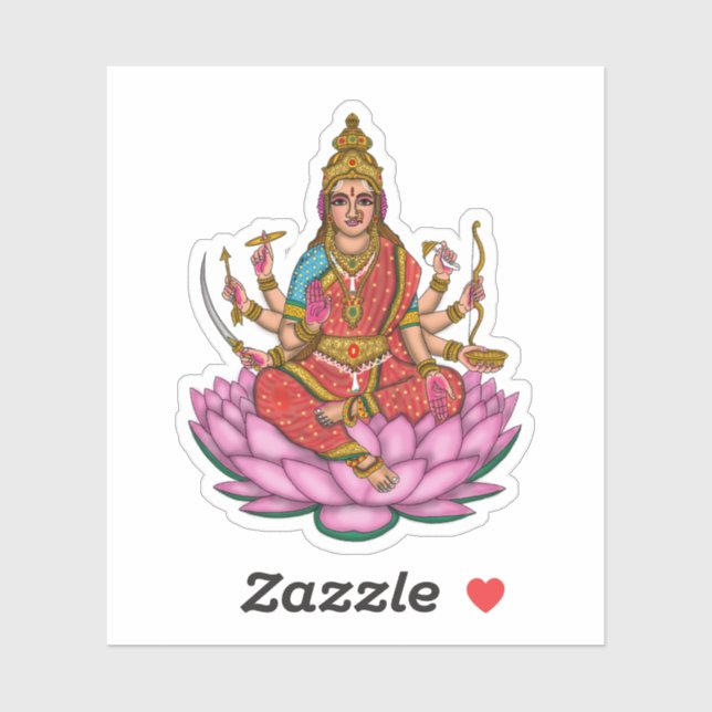Goddess Lakshmi Sticker (Sheet)