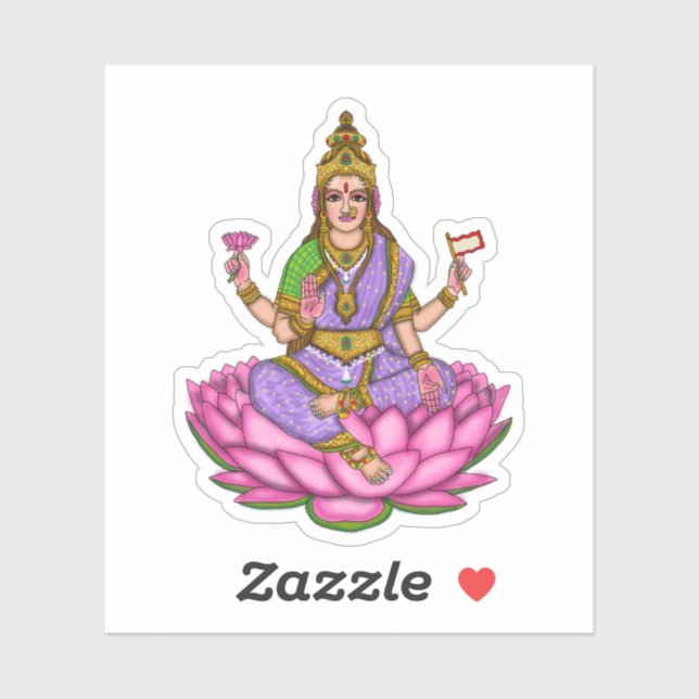 Goddess Lakshmi Sticker (Sheet)
