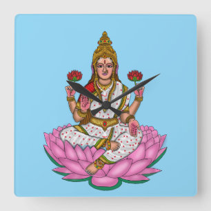Goddess Lakshmi Wall Clock