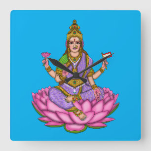 Goddess Lakshmi Wall Clock