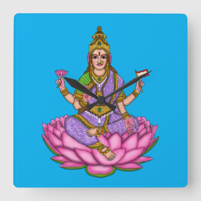 Goddess Lakshmi Wall Clock (Front)