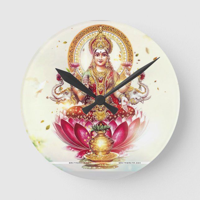 GODDESS LAKSHMI WALL CLOCK (Front)