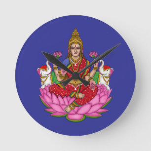 Goddess Lakshmi Wall Clock