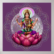 Goddess Lakshmi - wealth blessing mandala