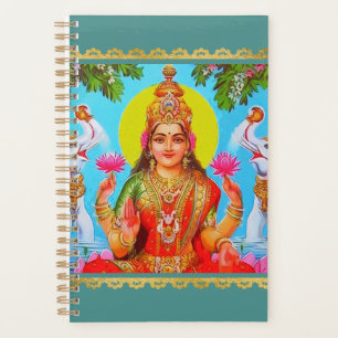 Goddess Lakshmi White Elephants Diwali Painting Planner