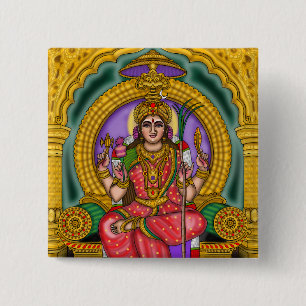 Goddess Lalita Tripurasundari Button