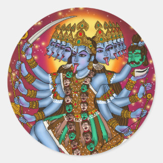 Goddess Mahakali Sticker | Fierce Hindu Devi Kali 