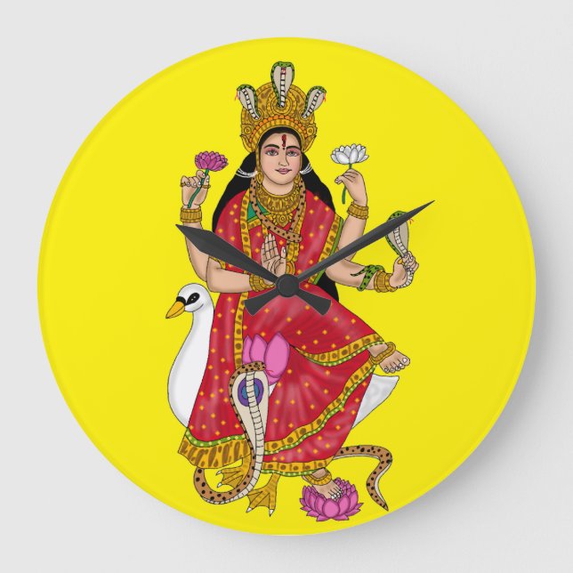 Goddess Mansa Devi Clock (Front)