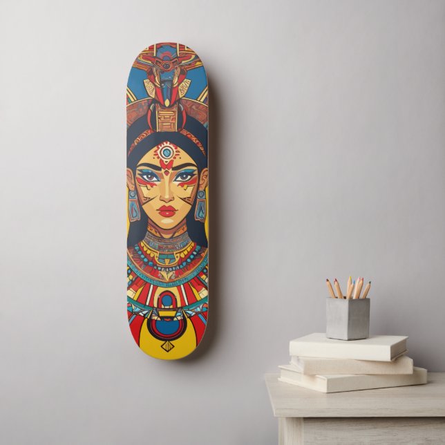 Goddess Maya Ixchel Skateboard (Wall Art)