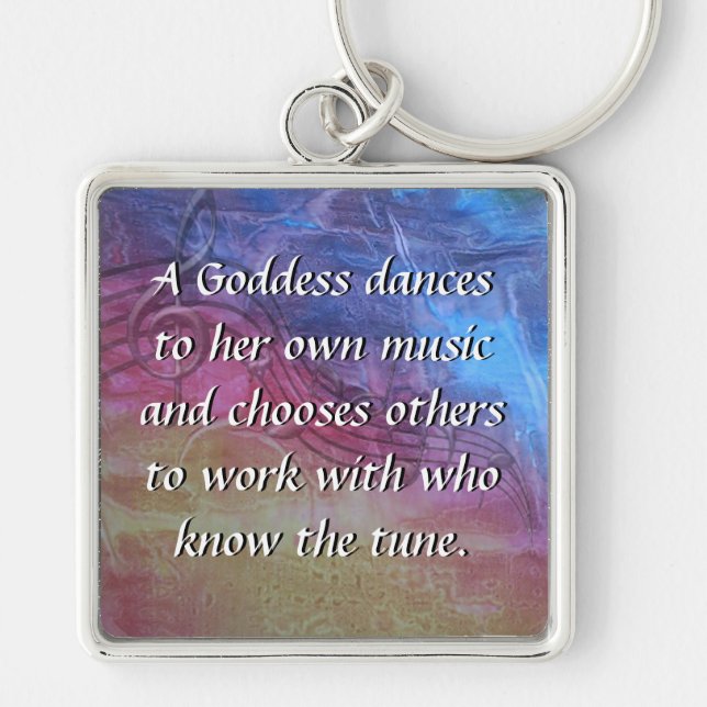 Goddess Music Key Ring (Front)