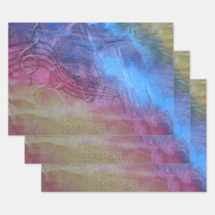Goddess Music Wrapping Paper Sheet