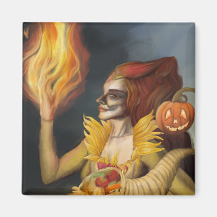 Goddess of Autumn Magnet