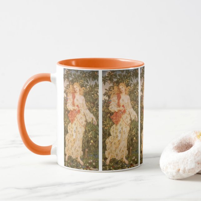 Goddess of Blossoms and Flowers, Flora by Morgan Mug (With Donut)