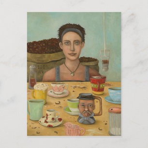 Goddess Of Coffee Postcard