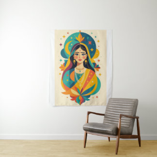 Goddess of Colour: An Indian Bridal Fantasy Tapestry