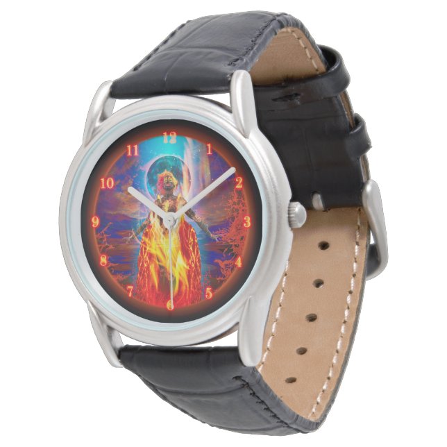 Goddess of Fire PELE LUNA MELTDOWN Watch (Angled)