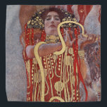 Goddess of Health, Hygieia (Salus), Gustav Klimt Bandana<br><div class="desc">Gustav Klimt (July 14, 1862 – February 6, 1918) was an Austrian symbolist painter and one of the most prominent members of the Vienna Secession movement. Klimt is noted for his paintings, murals, sketches, and other objets d'art. In addition to his figurative works, which include allegories and portraits, he painted...</div>