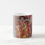 Goddess of Health, Hygieia (Salus), Gustav Klimt Coffee Mug<br><div class="desc">Gustav Klimt (July 14, 1862 – February 6, 1918) was an Austrian symbolist painter and one of the most prominent members of the Vienna Secession movement. Klimt is noted for his paintings, murals, sketches, and other objets d'art. In addition to his figurative works, which include allegories and portraits, he painted...</div>