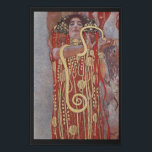 Goddess of Health, Hygieia (Salus), Gustav Klimt Faux Canvas Print<br><div class="desc">Gustav Klimt (July 14, 1862 – February 6, 1918) was an Austrian symbolist painter and one of the most prominent members of the Vienna Secession movement. Klimt is noted for his paintings, murals, sketches, and other objets d'art. In addition to his figurative works, which include allegories and portraits, he painted...</div>