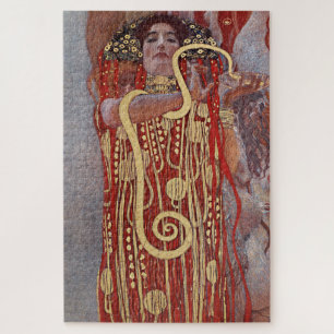 Goddess of Health, Hygieia (Salus), Gustav Klimt Jigsaw Puzzle
