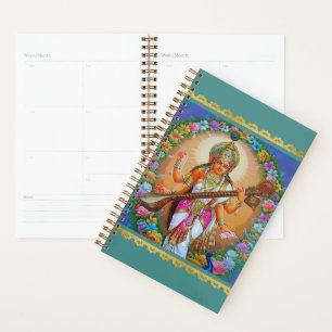 Goddess of Knowledge Saraswati Hindu Divinity Planner