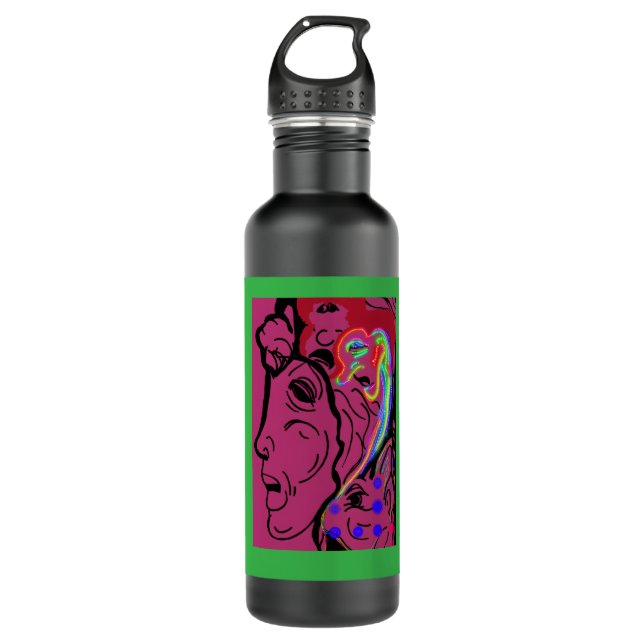 Goddess of Land and Sea Stainless Steel Bottle (Front)