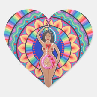 Goddess of Life and Love Heart Sticker