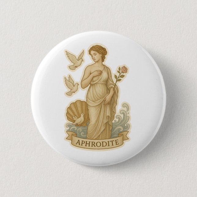 Goddess of Love 6 Cm Round Badge (Front)
