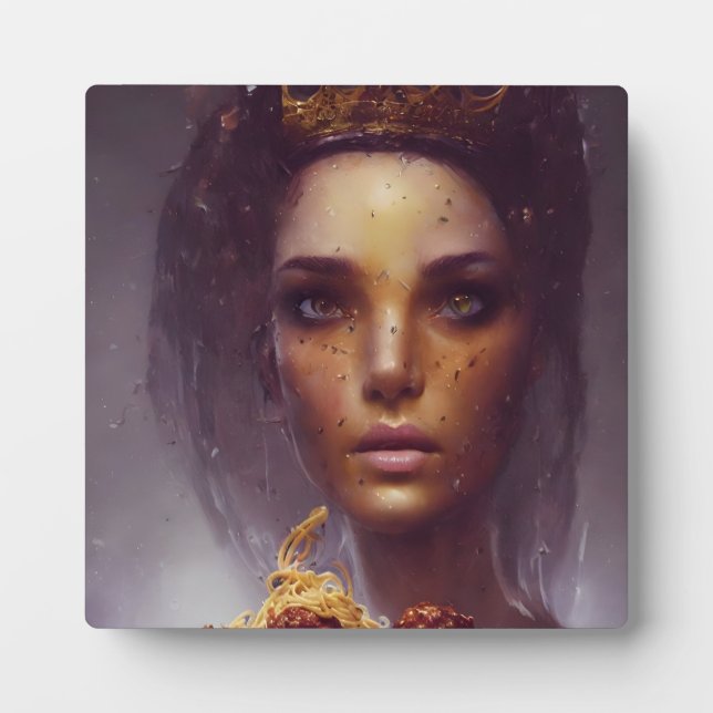 Goddess Of Spaghetti and Meatballs Plaque (Front)