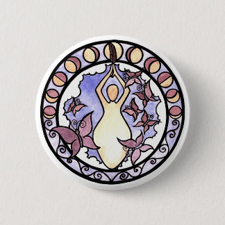 Goddess of the Air 6 Cm Round Badge