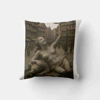Goddess of the Fountain – Fantasy Throw Pillow