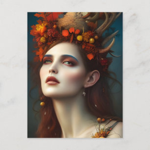 Goddess of the Harvest Fantasy Digital Art   Postcard