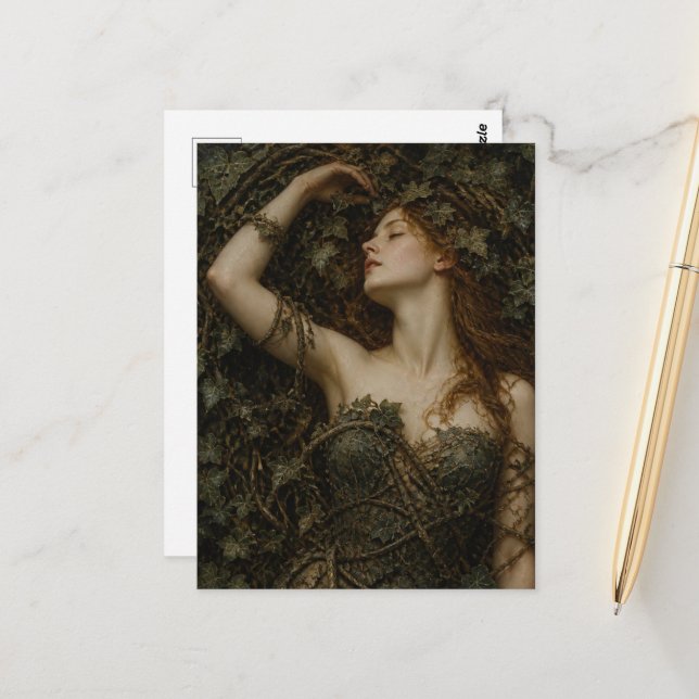 Goddess of the Ivy Postcard (Front/Back In Situ)