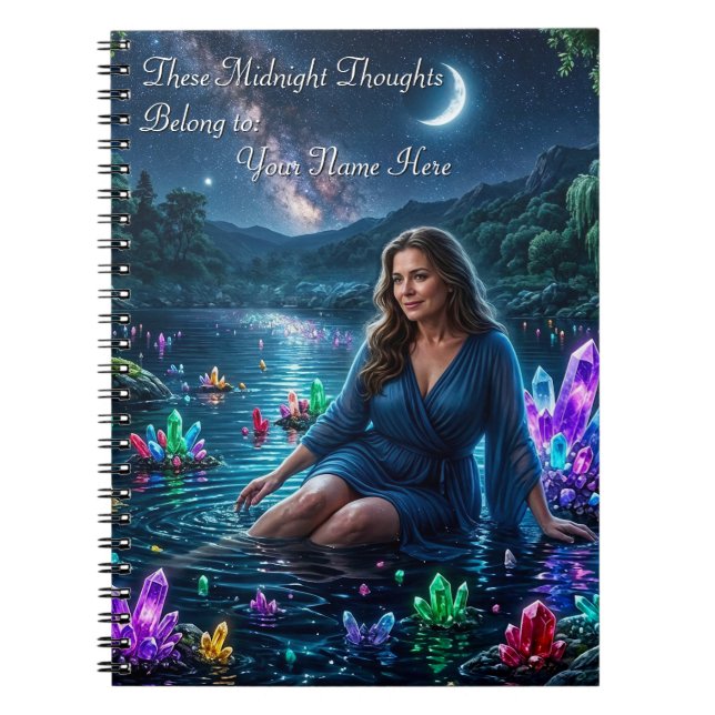 Goddess of the Magical Crystal Lake Notebook (Front)