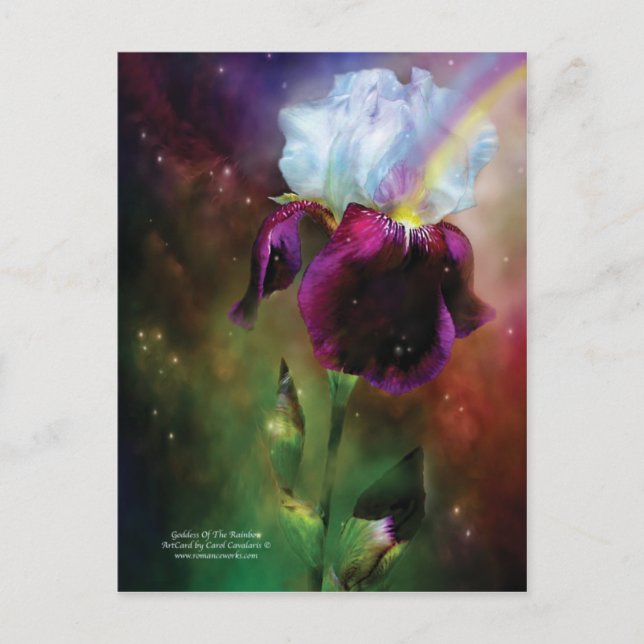 Goddess Of The Rainbow Art Postcard (Front)